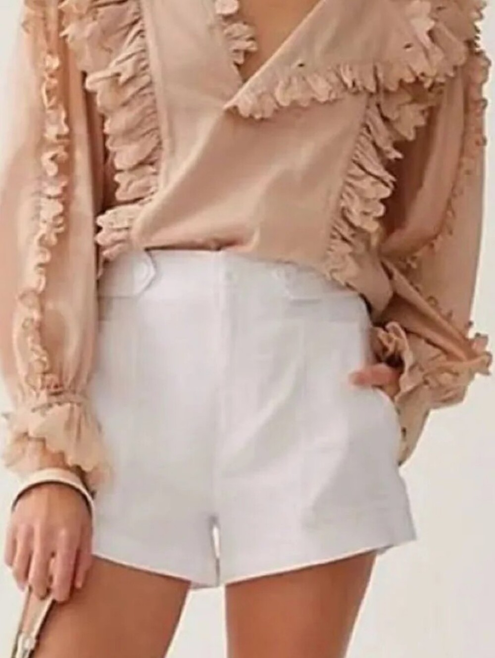 Maeve The Colette Sailor Shorts White Size 14 NWT